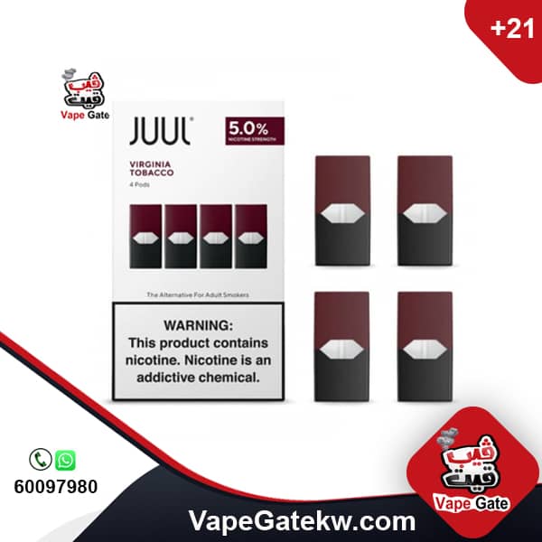 juul pods virginia tobacco pods 5%